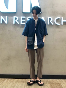 「GEAR3（ギアスリー）のアイテム」を使った、バンドウさん（メンズ・173cm）の夏コーディネート