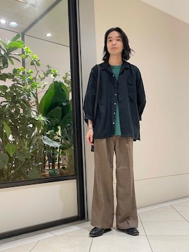 「Wrangler」｜バンドウさん（メンズ・173cm）の春コーディネート
