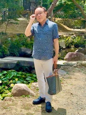 「H&M（エイチ・アンド・エム）のアイテム（デニムパンツ）」を使った、かつさん（メンズ・174cm）の夏コーディネート