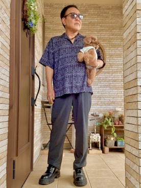 「アイテム（ドレスシューズ）」を使った、かつさん（メンズ・174cm）の秋コーディネート