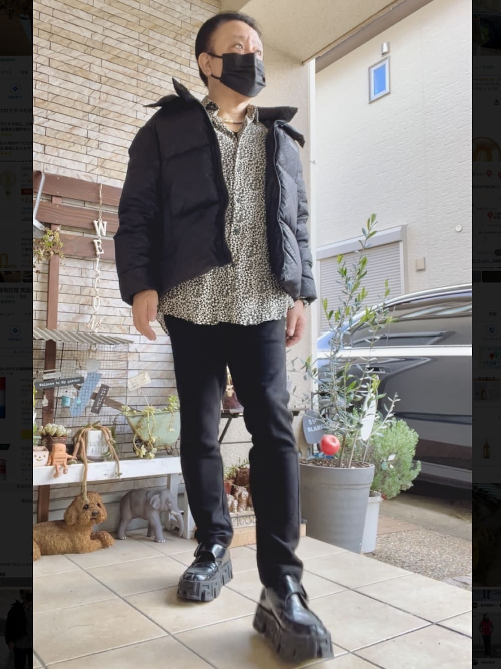 「大人カジュアル、冬コーデ、メンズコーデ、VERSACE、ZARA、GLOBAL WORK」｜「ZARAのアイテム（シャツ/ブラウス、ホワイト系）」を使った、かつさん（メンズ・174cm）の冬コーディネートの1枚目の写真