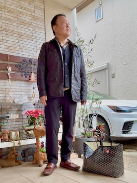 「H&M（エイチ・アンド・エム）のアイテム（トップス）」を使った、かつさん（メンズ・174cm）の冬コーディネート