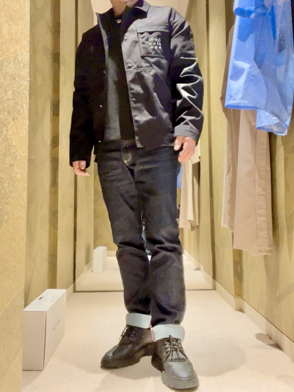 【スーツのような着こなしに♪】ルイヴィトン ブレザー デニム スーツのような着こなしに♪】ルイヴィトン ブレザー デニム
