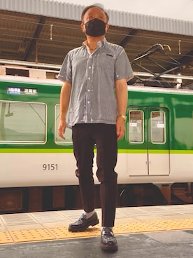 「アイテム（パンツ）」を使った、かつさん（メンズ・174cm・60代）の夏コーディネート