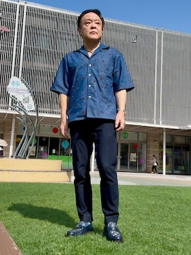 「アイテム（シャツ/ブラウス）」を使った、かつさん（メンズ・174cm・60代）の夏コーディネート