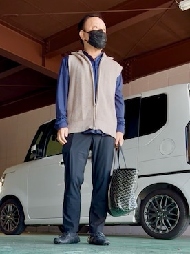 「アイテム（その他シューズ）」を使った、かつさん（メンズ・174cm・60代）の秋コーディネート