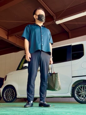 「アイテム（シューズ）」を使った、かつさん（メンズ・174cm・50代）の夏コーディネート