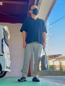 「アイテム（その他シューズ）」を使った、かつさん（メンズ・174cm・60代）の夏コーディネート