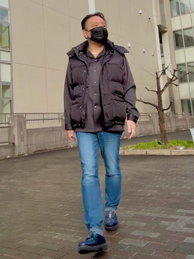 「BEAMS（ビームス）のアイテム」を使った、かつさん（メンズ・174cm）の冬コーディネート