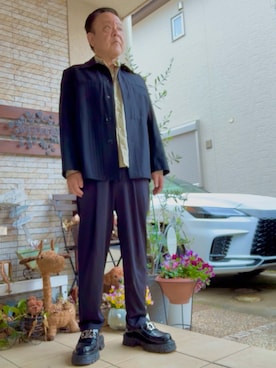 「JUNRED（ジュンレッド）のアイテム」を使った、かつさん（メンズ・174cm）の春コーディネート