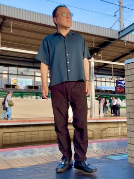 「UNITED TOKYO」｜かつさん（メンズ・174cm）の夏コーディネート