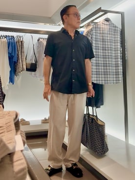 「GUCCI（グッチ）のアイテム」を使った、かつさん（メンズ・174cm）の夏コーディネート