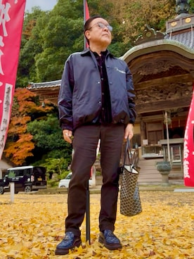 「アイテム（ローファー）」を使った、かつさん（メンズ・174cm）の秋コーディネート