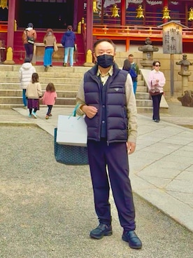 「VERSACE（ヴェルサーチ）のアイテム」を使った、かつさん（メンズ・174cm）の春コーディネート