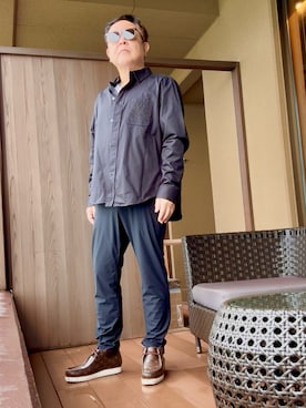 「AZUL by moussy（アズールバイマウジー）のアイテム」を使った、かつさん（メンズ・174cm）の秋コーディネート