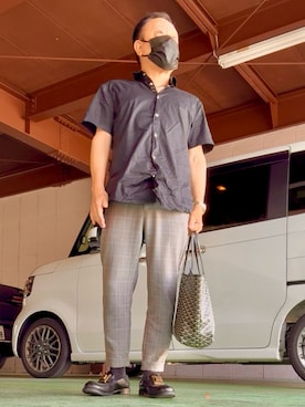 「ARMANI EXCHANGE（アルマーニエクスチェンジ）のアイテム」を使った、かつさん（メンズ・174cm）の夏コーディネート