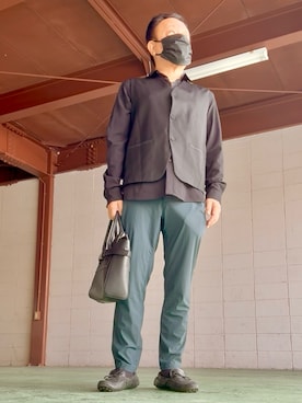 「アイテム（ベスト）」を使った、かつさん（メンズ・174cm）の秋コーディネート