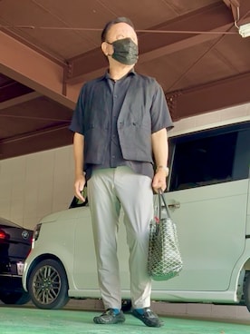 「アイテム（パンツ）」を使った、かつさん（メンズ・174cm・50代）の秋コーディネート