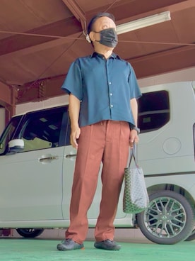 「アイテム（その他シューズ）」を使った、かつさん（メンズ・174cm・60代）の夏コーディネート