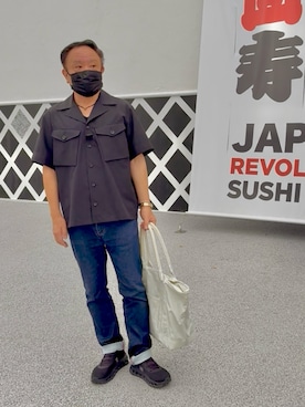 「アイテム（スニーカー）」を使った、かつさん（メンズ・174cm・60代）の秋コーディネート
