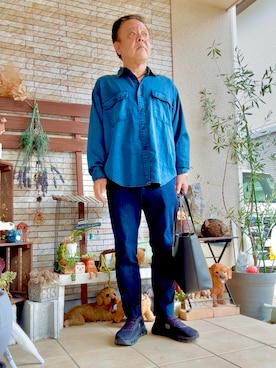 「アイテム（パンツ）」を使った、かつさん（メンズ・174cm・60代）の秋コーディネート