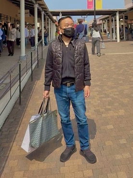 「EDWIN（エドウィン）のアイテム」を使った、かつさん（メンズ・174cm）の春コーディネート