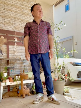 「COBRA（コブラ）のアイテム（シャツ/ブラウス）」を使った、かつさん（メンズ・174cm・60代）の夏コーディネート