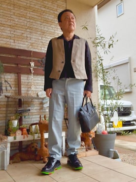 「アイテム（その他シューズ）」を使った、かつさん（メンズ・174cm・60代）の秋コーディネート