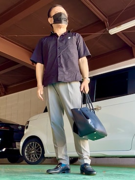 「アイテム（パンツ）」を使った、かつさん（メンズ・174cm・50代）の夏コーディネート