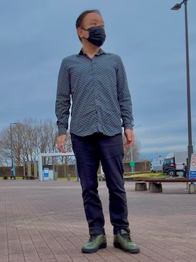 「EDWIN（エドウィン）のアイテム」を使った、かつさん（メンズ・174cm）の春コーディネート