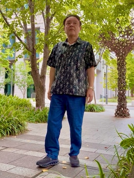 「アイテム（パンツ）」を使った、かつさん（メンズ・174cm・50代）の秋コーディネート