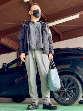 「H&M（エイチ・アンド・エム）のアイテム」を使った、かつさん（メンズ・174cm）の春コーディネート