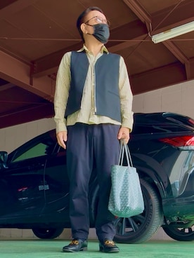 「UNITED ARROWS（ユナイテッドアローズ）のアイテム」を使った、かつさん（メンズ・174cm）の春コーディネート