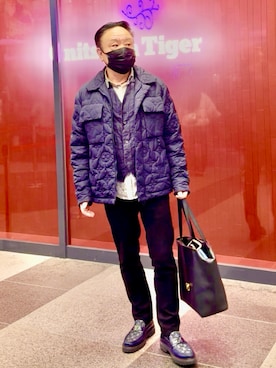 「アイテム（ジャケット/アウター）」を使った、かつさん（メンズ・174cm・50代）の冬コーディネート