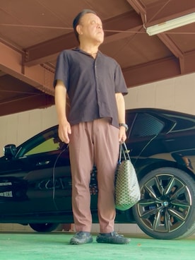 「アイテム（パンツ）」を使った、かつさん（メンズ・174cm・60代）の夏コーディネート