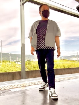 「アイテム（トップス）」を使った、かつさん（メンズ・174cm・60代）の秋コーディネート