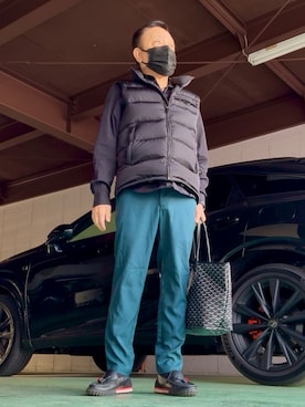 「PRADA（プラダ）のアイテム」を使った、かつさん（メンズ・174cm）の冬コーディネート