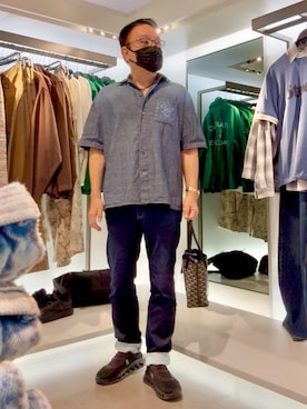「アイテム（スニーカー）」を使った、かつさん（メンズ・174cm・50代）の秋コーディネート