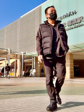 「PRADA（プラダ）のアイテム」を使った、かつさん（メンズ・174cm）の冬コーディネート