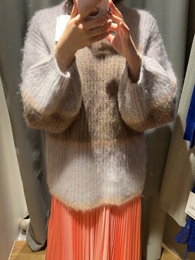 「Ameri（アメリ）のアイテム（スカート）」を使った、kaoru0798さん（レディース・163cm）の冬コーディネート