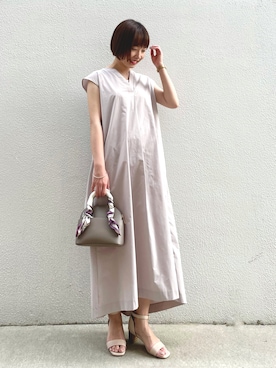 「ROPE' PICNIC（ロペピクニック）のアイテム（財布/小物）」を使った、しずかさん（レディース・155cm）の夏コーディネート