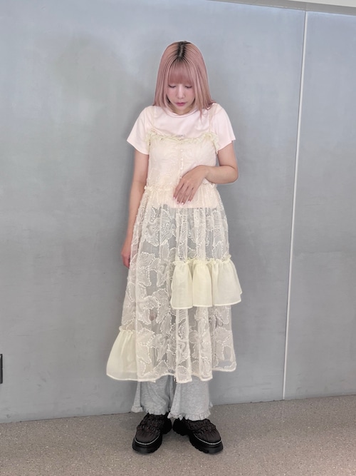 yumeシアーコンビキャミワンピース