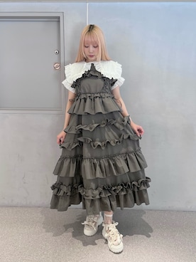 「merry jenny（メリージェニー）のアイテム（サンダル）」を使った、tomomiさん（レディース・163cm）の夏コーディネート