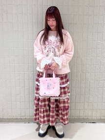 Dream Garden-tulip ribbon lace sweat｜メリージェニー（merry jenny