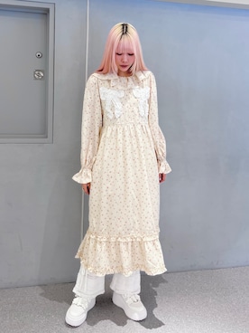 「merry jenny（メリージェニー）のアイテム（スウェットパンツ）」を使った、tomomiさん（レディース・163cm）の冬コーディネート