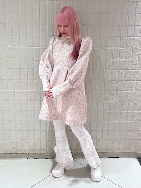 「merry jenny（メリージェニー）のアイテム（スウェットパンツ）」を使った、tomomiさん（レディース・163cm）の冬コーディネート