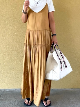 「ZARA（ザラ）のアイテム（ワンピース/ドレス）」を使った、nsk_ktymさん（レディース・162cm・30代）の夏コーディネート