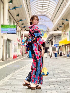「浴衣」｜sofisatokoさん（レディース・162cm）の冬コーディネート