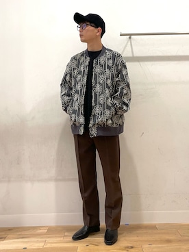 「SENSE OF PLACE by URBAN RESEARCH（センスオブプレイスバイアーバンリサーチ）のアイテム（スタジャン）」を使った、わかさまさん（メンズ・173cm）の冬コーディネート