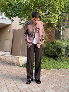「HARUTA（ハルタ）のHARUTA　プレーンレースアップシューズ（その他シューズ）」を使った、わかさまさん（メンズ・173cm）の秋コーディネート